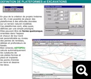 plateformes excavations