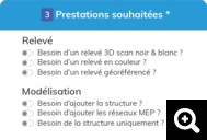 BIM Calculator-Type de prestation